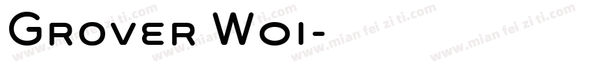 Grover W01字体转换